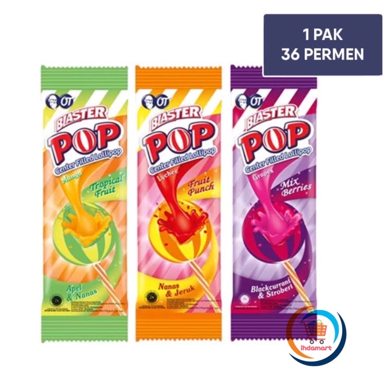 Permen Blaster Pop 1 Pak Isi 36 pcs