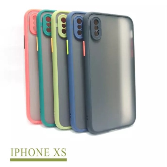 CASE MATTE IPHONE X IPHONE XS TRANSPARAN FUZE MACARON MY CHOICE - FA