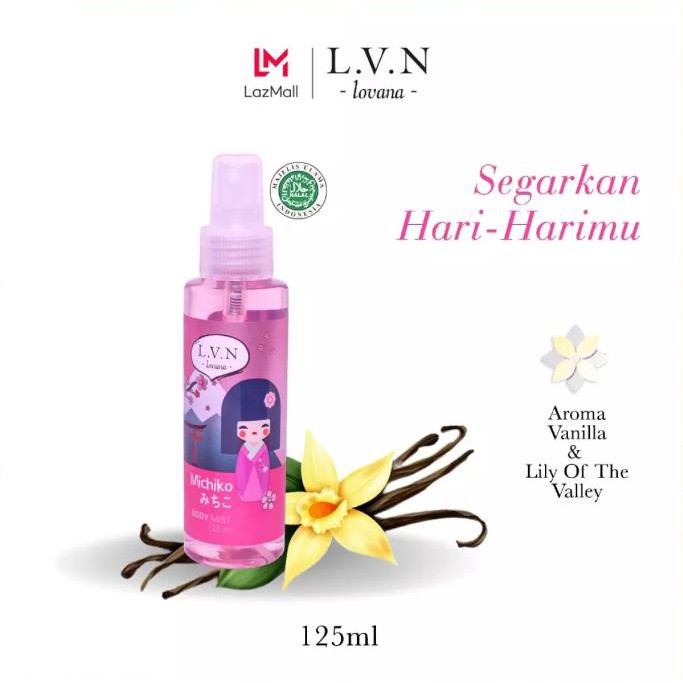Promo murah Lovana Body Mist 125ml Michiko Vanila - Parfum Wanita dan Pria
