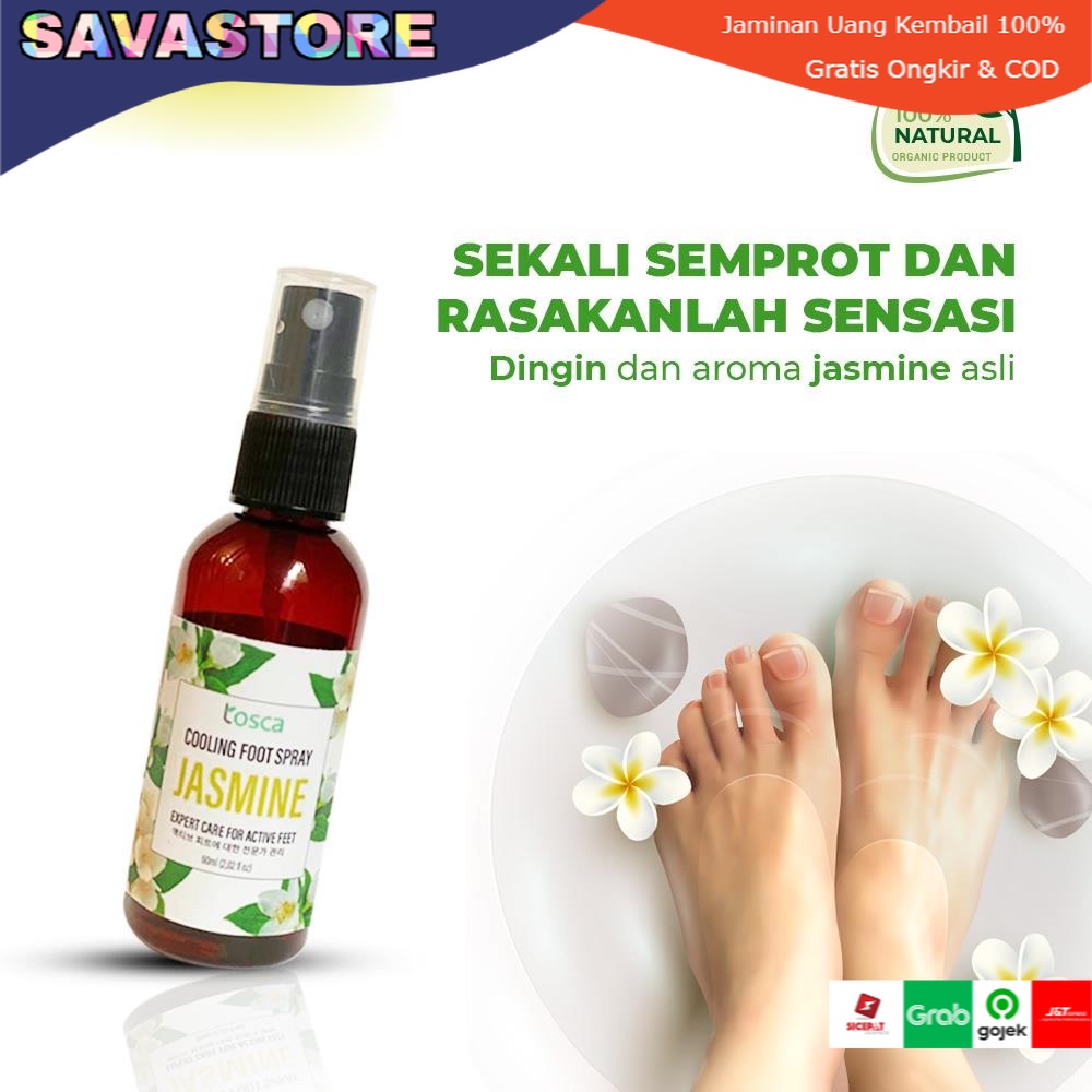 Foot Spray Deodorant Kaki Penghilang Bau Kaki Aroma Jasmine