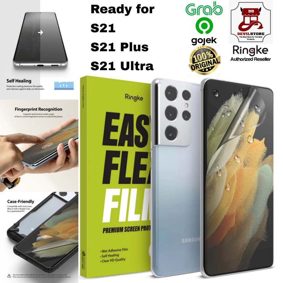 Screen Protector Samsung S21 Ultra S21 Plus S21 Ringke Easy Flex Film