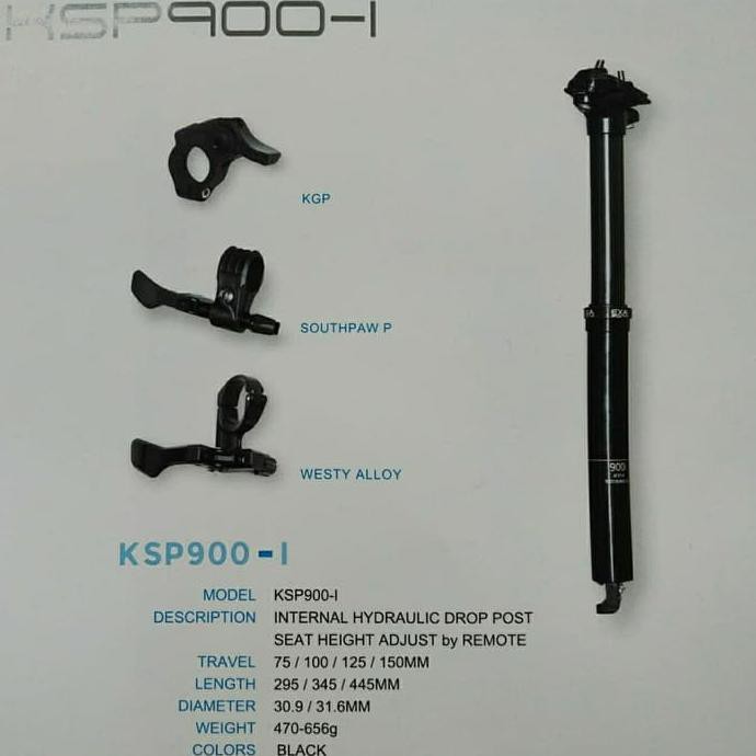 

Produk Unggulan] Dropper Seatpost Hidrolis Exa Form 30.9X345 T100 By Ks Kindsshock
