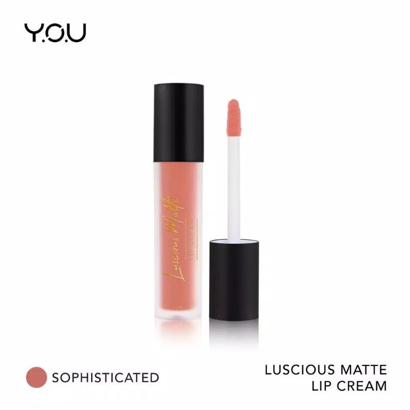 YOU Matte Lip Cream Basic Collection Luscious (kosmetik bibir)