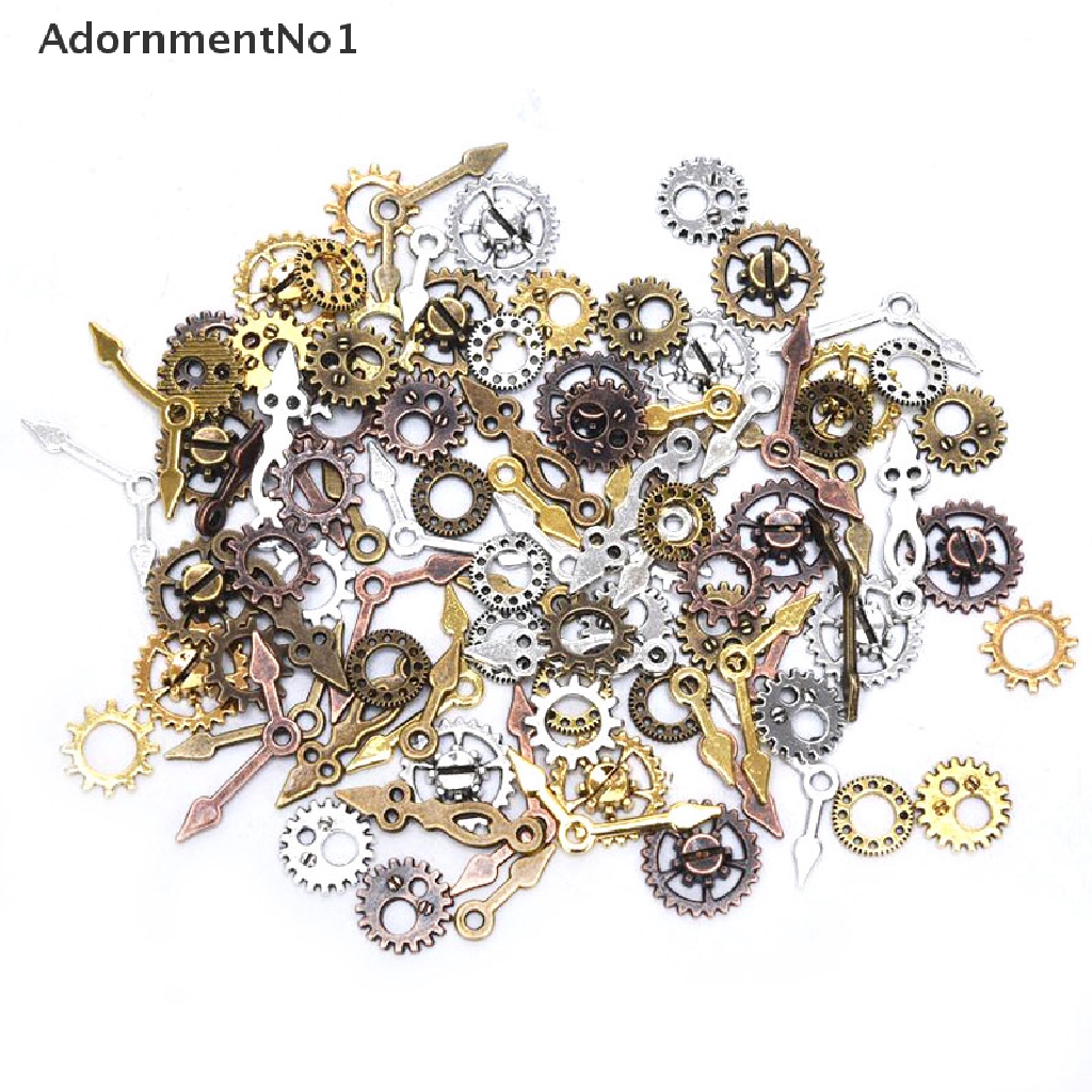 (AdornmentNo1) 100pcs / Lot Liontin Bentuk Roda Gigi Gaya Punk Untuk Aksesoris Perhiasan DIY