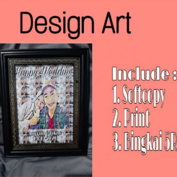 

Hadiah Frame DesignArt 5R (Mozaik Art)