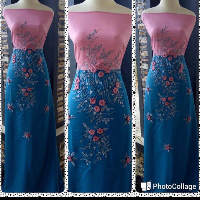 Original kain bordir bukittinggi / bordiran / kain bakal baju / stelan Bukittinggi