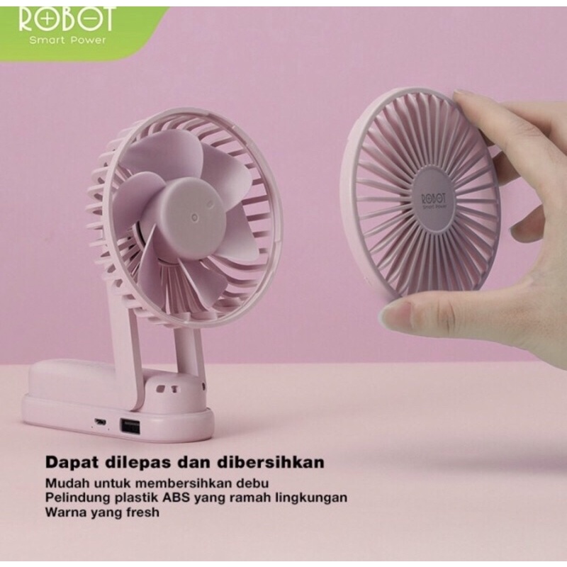 kipas robot RT-BF 11, RT-BFS1, RT-BF15, TT-BF13, portable fan power bank mini fan kipas angin mini, white, green, pink robot, rt bf 17 green, tt bf17 white, rt bf14