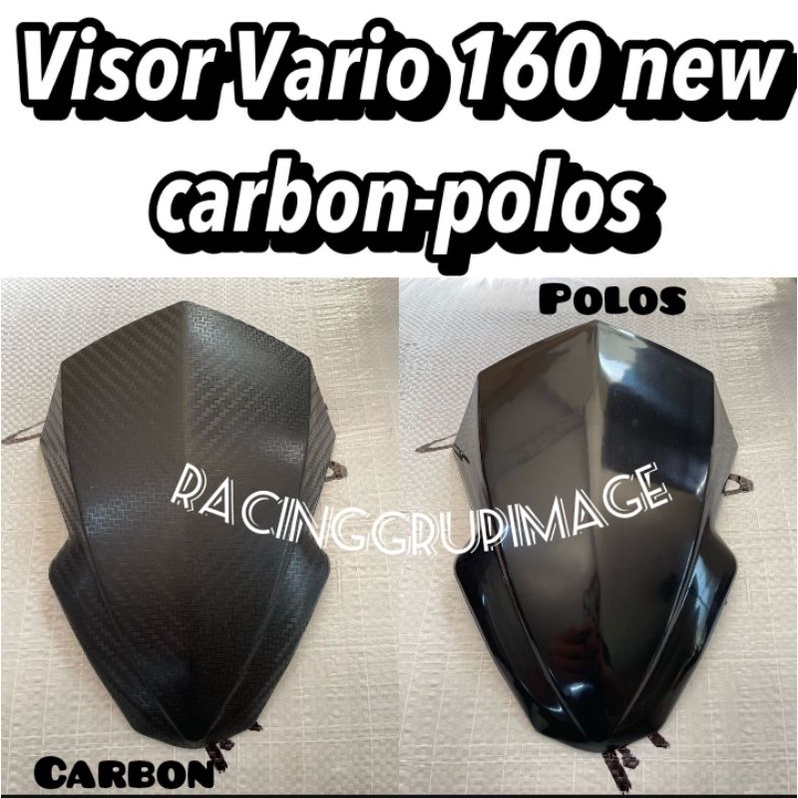 TERBARU VISOR VARIO NEW 160 ABS WINSIL VARIO 160 WINDSHIELD 2022 VISOR VARIO NEW 160 2022 VISOR VARIO HITAM DAN KARBON FREE DOUBLE TAPE 3M KUAT