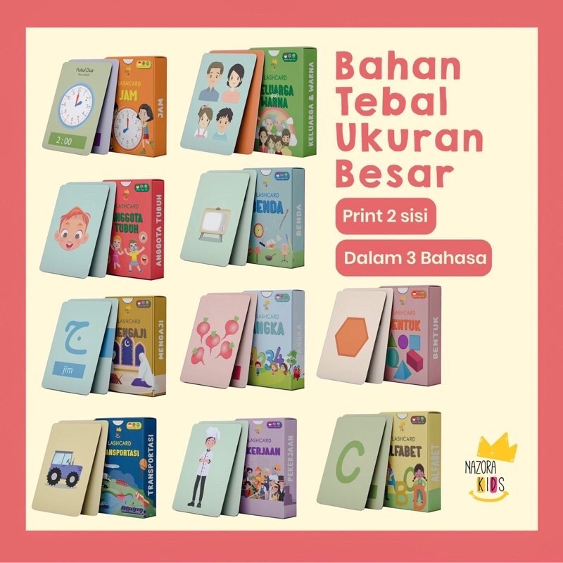 Jual MAINAN FLASH CARD FLASHCARD BELAJAR EDUKASI ANAK BAYI BALITA PAUD