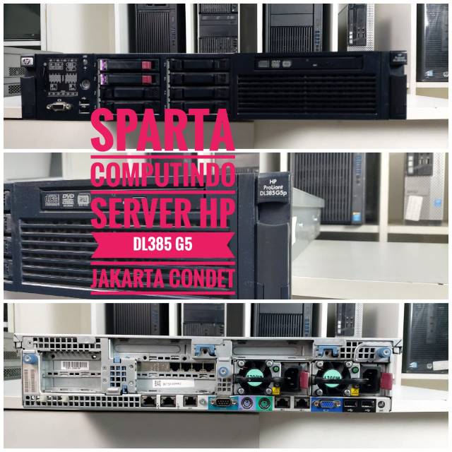 Server Hp Proliant DL385 G5 AMD Opteron 2378 X2 Dobel Prosesor Ram 8 Gb Hdd 300 Gb Sas