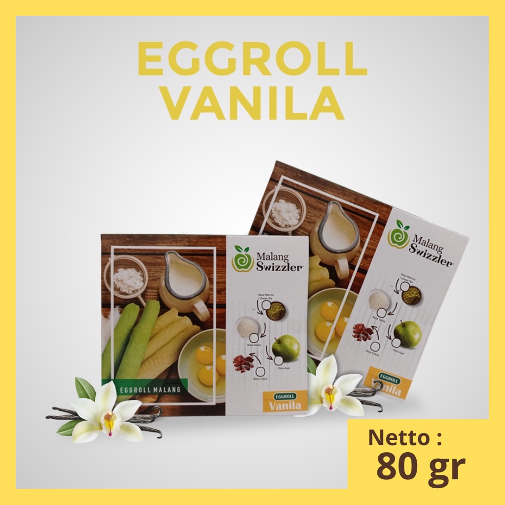 

Barin Egg Roll Vanila Biskuit Malang Swizzler 80 Gram