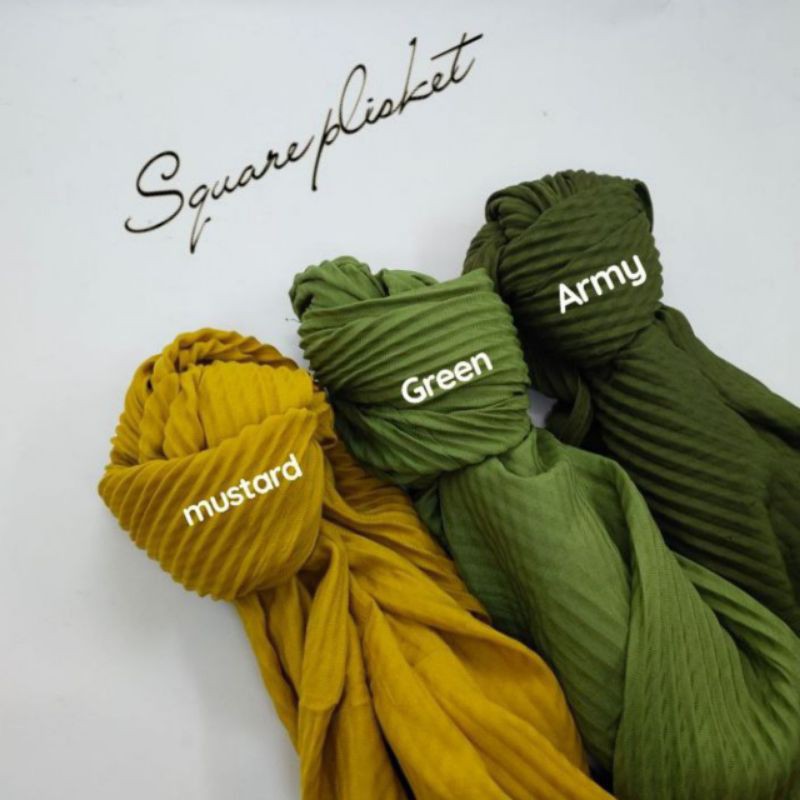 SEGIEMPAT BELLA SQUARE PLISKET SHWAL/HIJAB PRISKET/KERUDUNG PLISKET/JILBAB PLISKET/COD-3