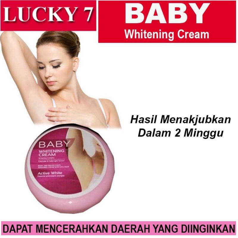 DE3 COD - Baby Whitening Krim - Cream Pemutih Badan, Ketiak, Leher,Pantat dan Selangkangan