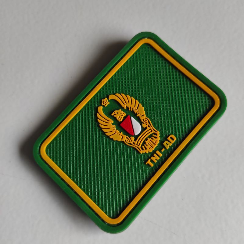 PATCH RUBBER LOGO EKAPAKSI TNI AD KOTAK/TEMPELAN EMBLEM KARET VELCRO