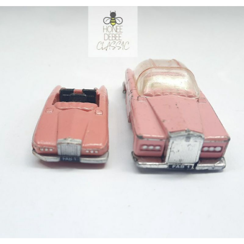 Matchbox MBX 1992 Lady Penelopes Rolls Royce FAB 1 Pink Rare Lawas Classic Bonus Mobil FAB1 Mini
