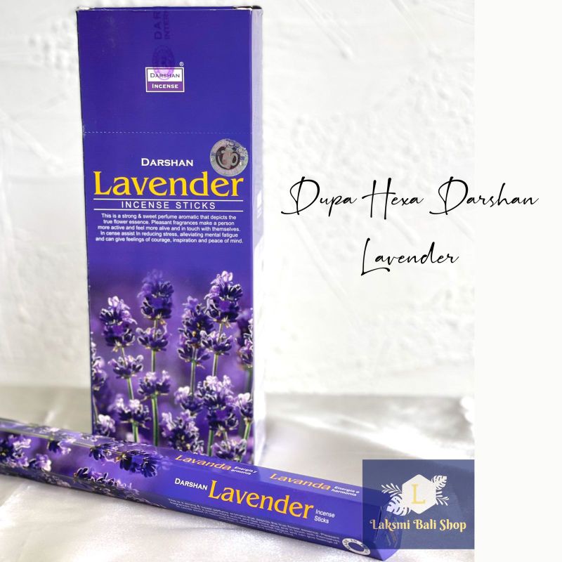 Dupa Hio Wangi Aromaterapi India Darshan Lavender Hexagonal