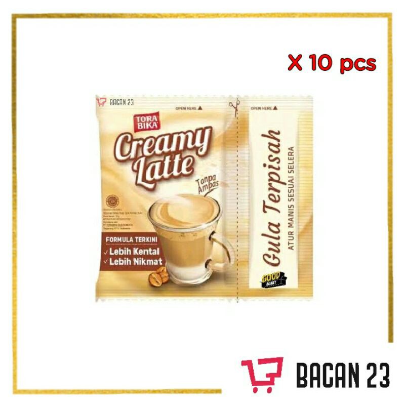 Torabika Creamy Latte (10pcs x 25gr) / Kopi Bubuk Kemasan / Bacan 23 - Bacan23