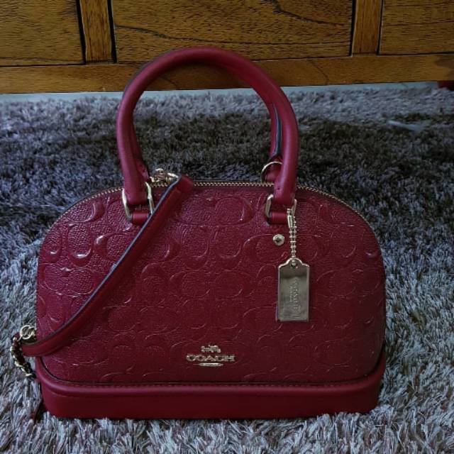 Tas Coach Ori. Mini Sierra Cherry Deboss