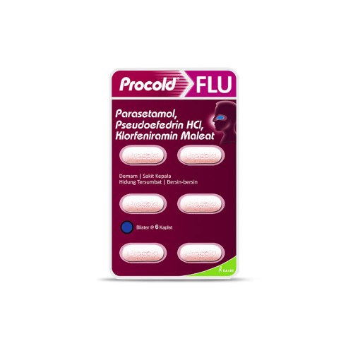 PROCOLD FLU 6 KAPLET OBAT FLU DEMAM ORIGINAL PRO COLD