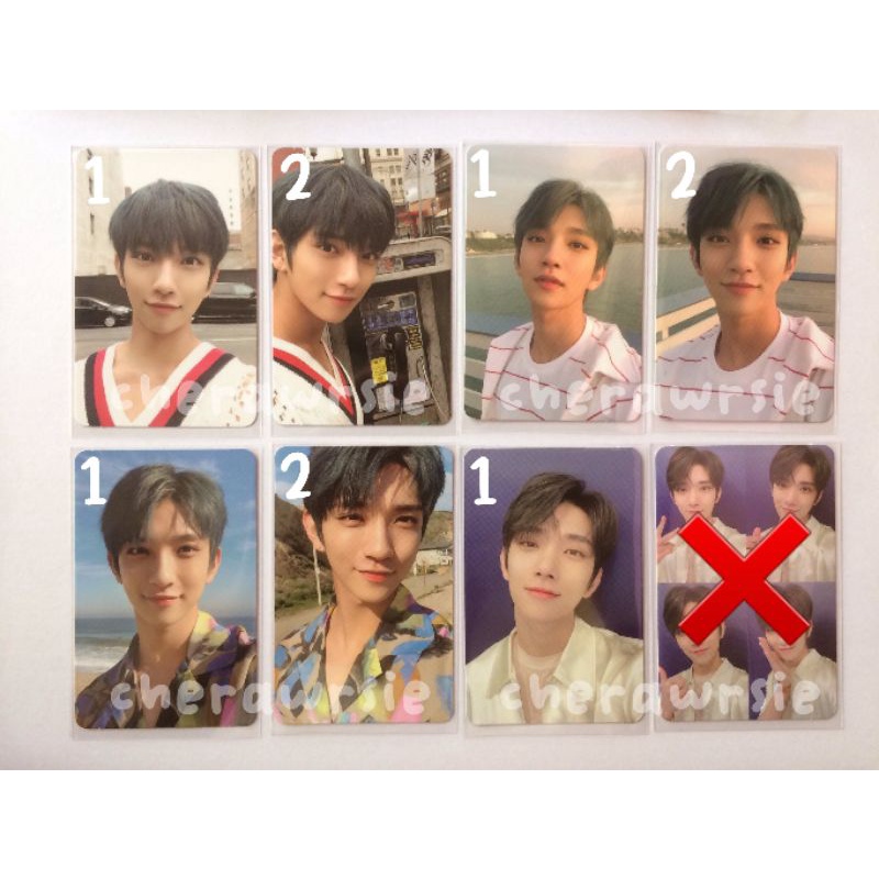 pc photocard seventeen joshua henggarae hana dul set net