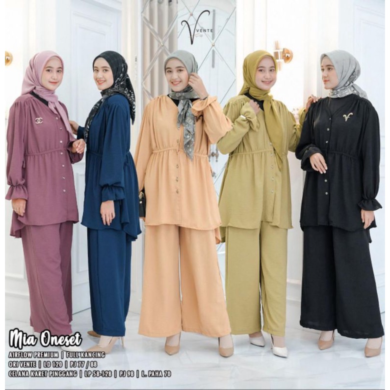 (NEW)SETELAN WANITA OOTD//MIA ONE SET BY VENTE