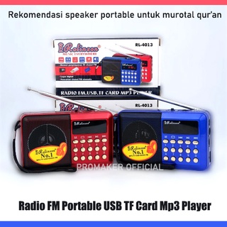 Speaker Radio Mini Portable Rolinson RL-4013 USB Mp3 TF Card Original