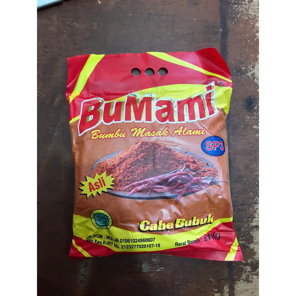 BUMBU TABUR INSTANT / CABE BUBUK / CABAIBUBUK / CABAI / CABE / CABEBUBUK SUPER PEDAS  BUMAMI 1 KG