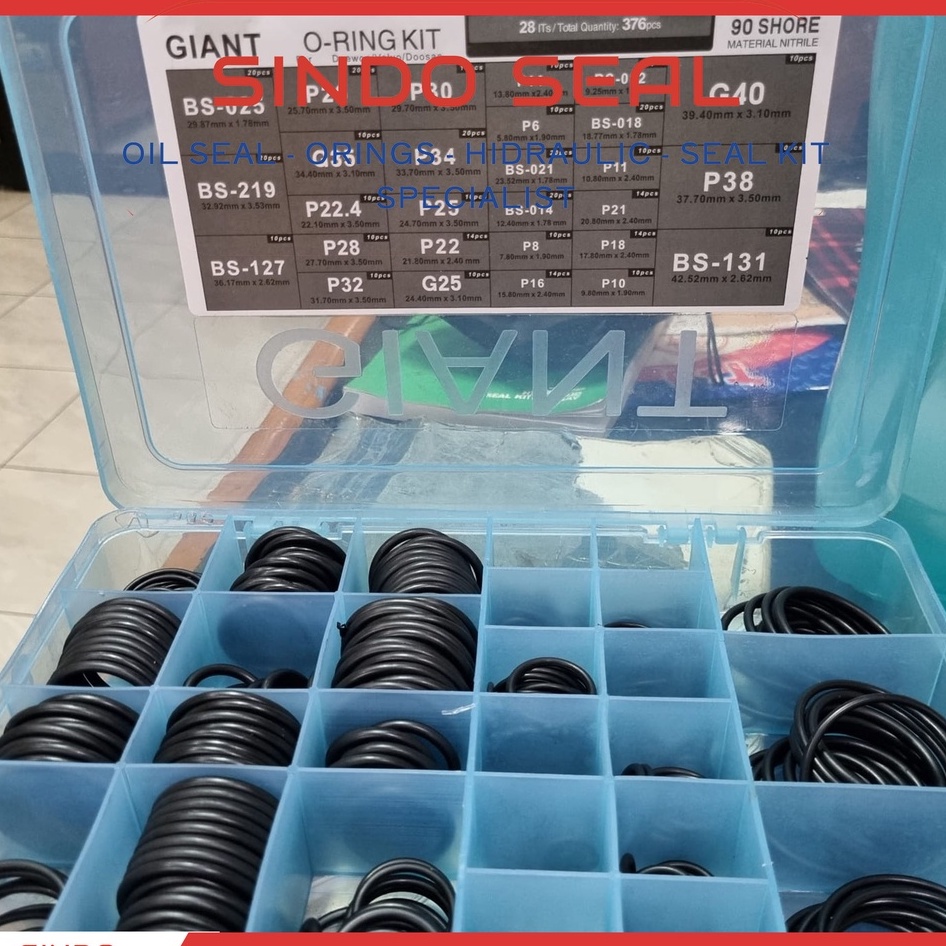 ORING KIT BOX GIANT DAEWOO VOLVO DOOSAN SHORE 90 NBR90