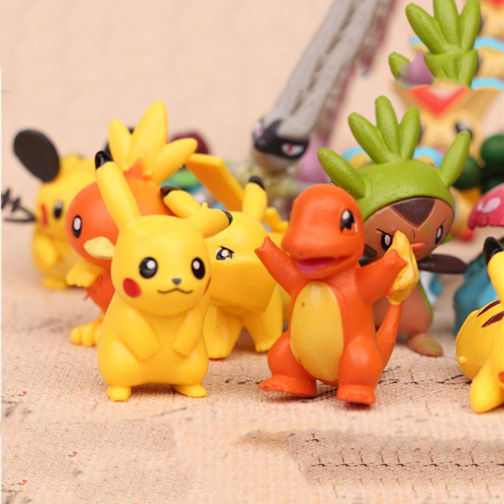 [Elegan] Pikachu Anime Mainan Mini Dekorasi Mainan Anak Hadiah Natal Model Anime