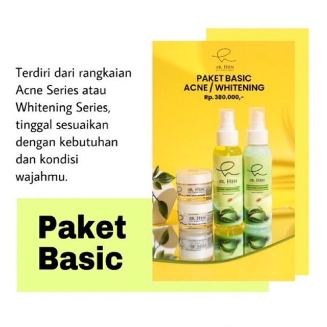 DR.HEN SKINCARE - Paket Basic Acne