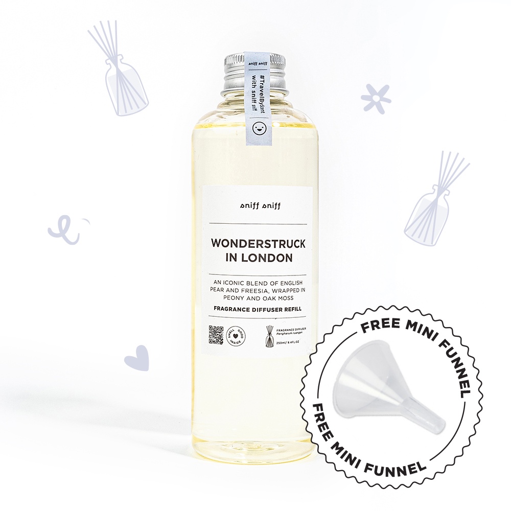 REFILL REED DIFFUSER 250ml - pengharum kamar/ruangan sniff sniff-London