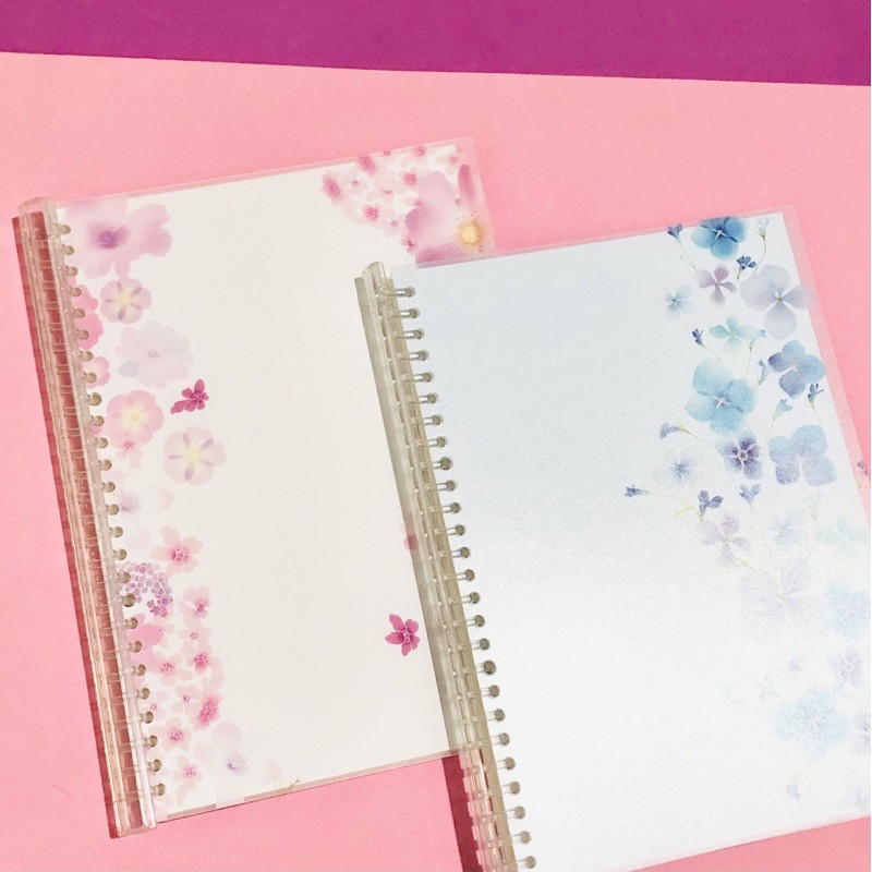 

Floral Binder B5 Ring Plastik