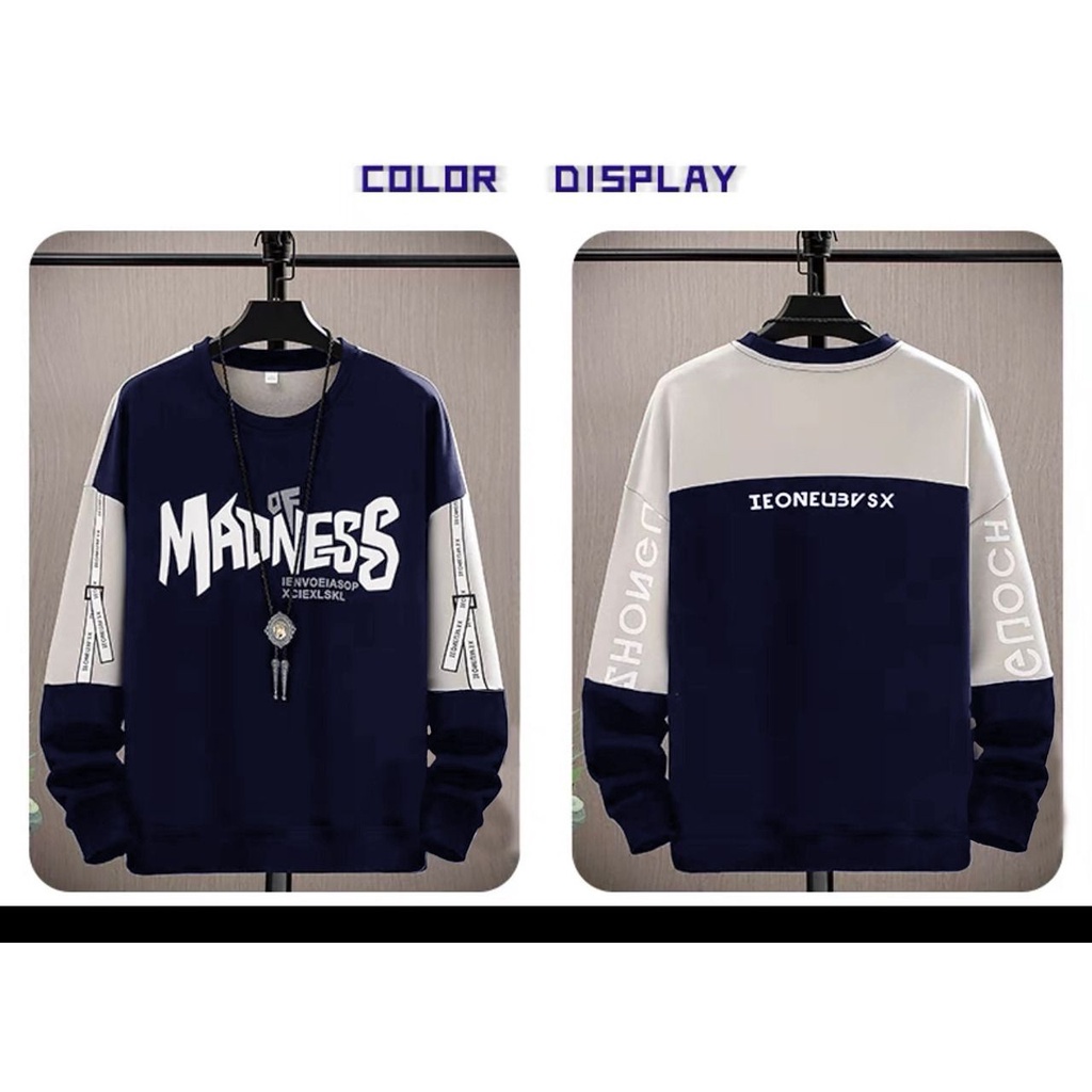 COD/ARPIOSSHOP - BAJU MADNESS - SWEATSHIRT PRIA/WANITA MODEL KEKINIAN