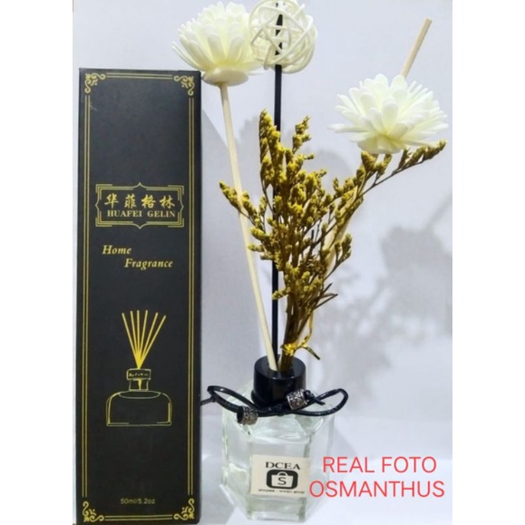 Reed Diffuser Aromatherapy Bunga Difuser Aroma Pengharum Ruangan Pewangi Oil Reed Difuser REED DIFFUSER LOVER'S GRASS REED DIFFUSER REFILL REED DIFFUSER HAMPERS PENGHARUM RUANG AROMATERAPI-AROMA WEN_OSMANTHUS