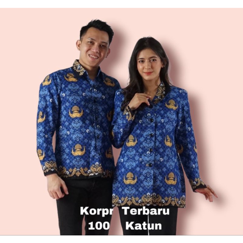 Kemeja Batik Korpi Terbaru 2022/Baju Korpi Terbaru 2022/Baju Korpi pria dan wanita