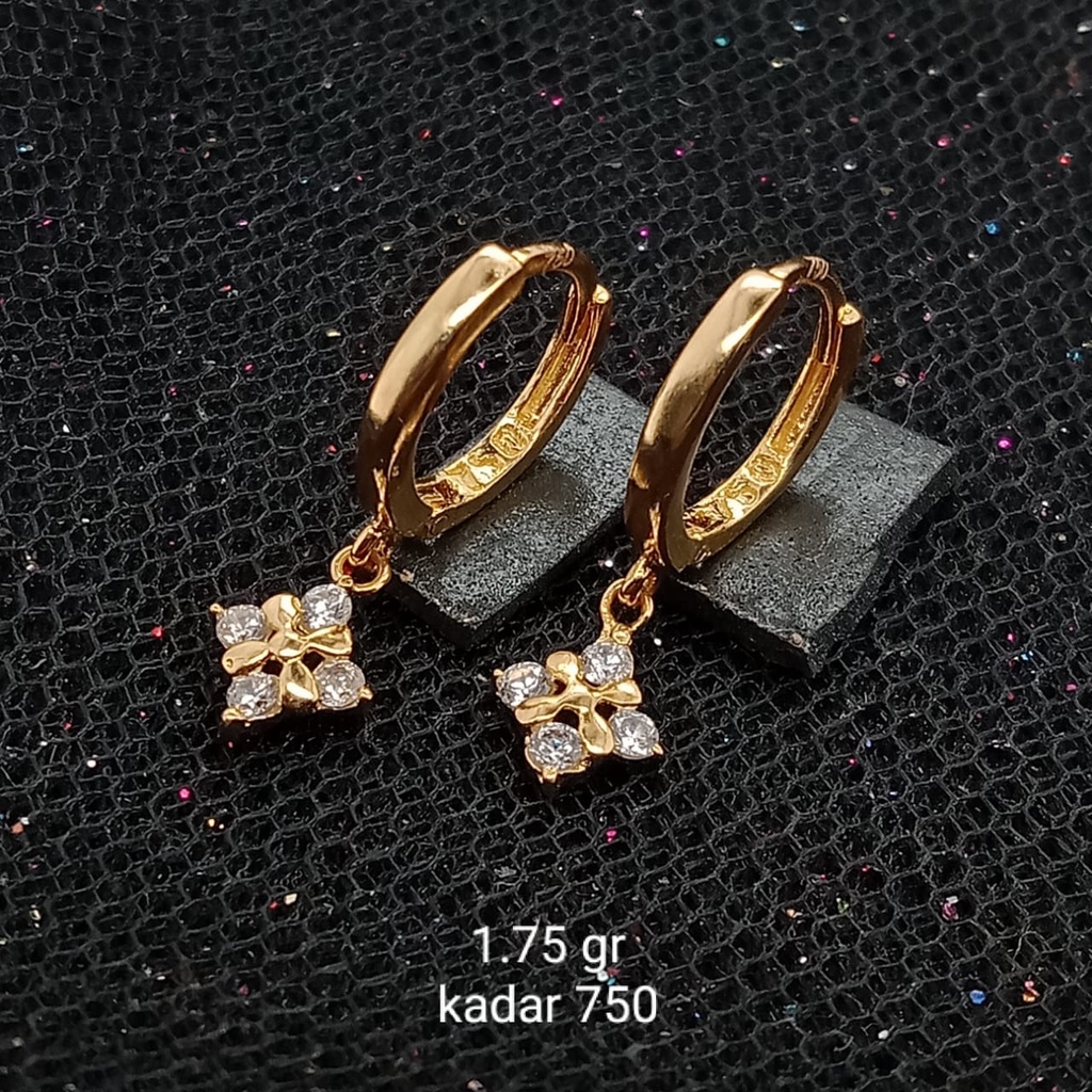 Anting Emas 17K - 1.75 gr Kadar 750 - 1082