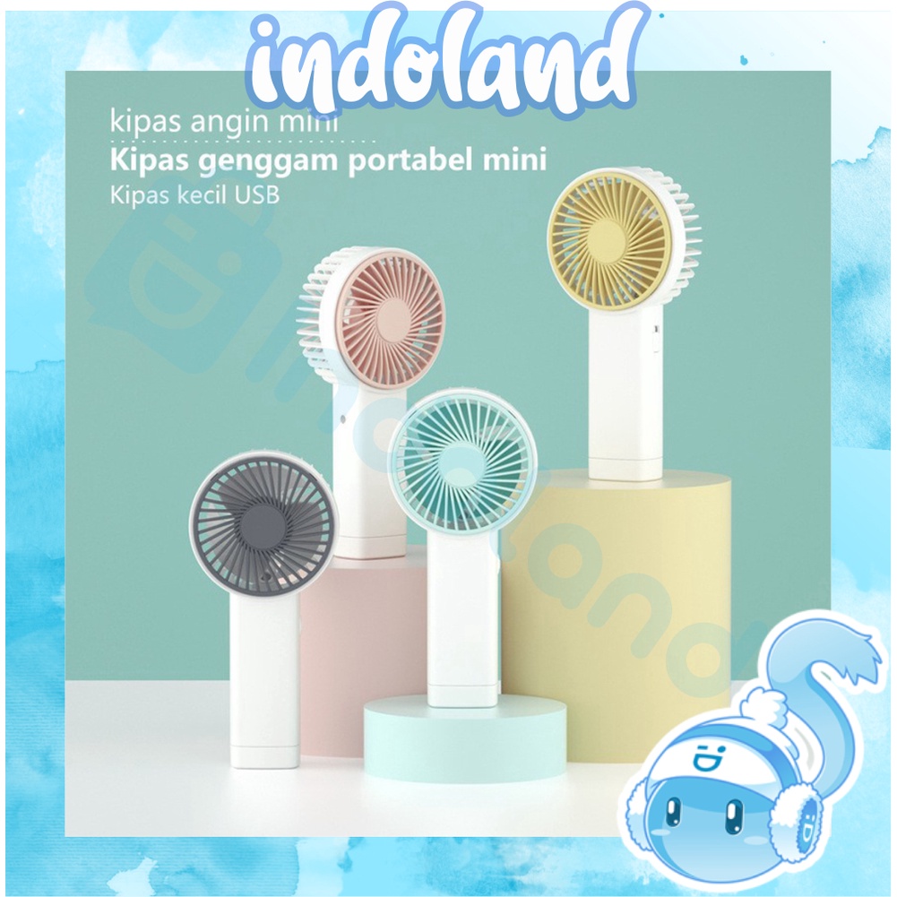 ☀INDOLAND☀ KIPAS ANGIN MINI GENGGAM Cute / Kipas Lipat PORTABLE / Mini Fan R614 R618