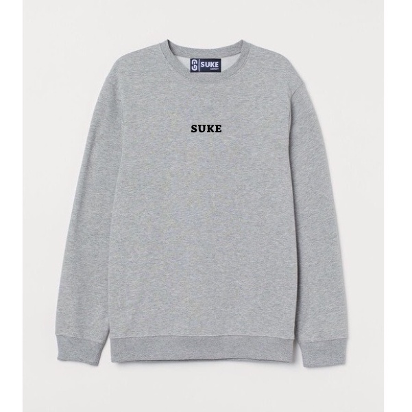 Suke Sweater Crewneck Sig Mini Teks Full Label Size M L Xl XXL