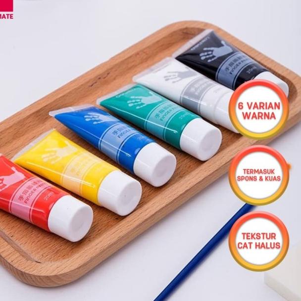 

➪ Deli cat jari tangan isi 6warna 20ml/warna dengan kuas+ 2 spons 73871 ♚