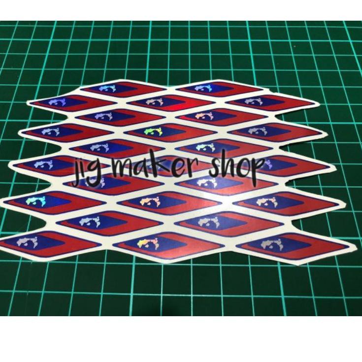 

[✅COD] sticker mata ikan 2D hologram, DL COJYANT CXW, isi 25 pcs