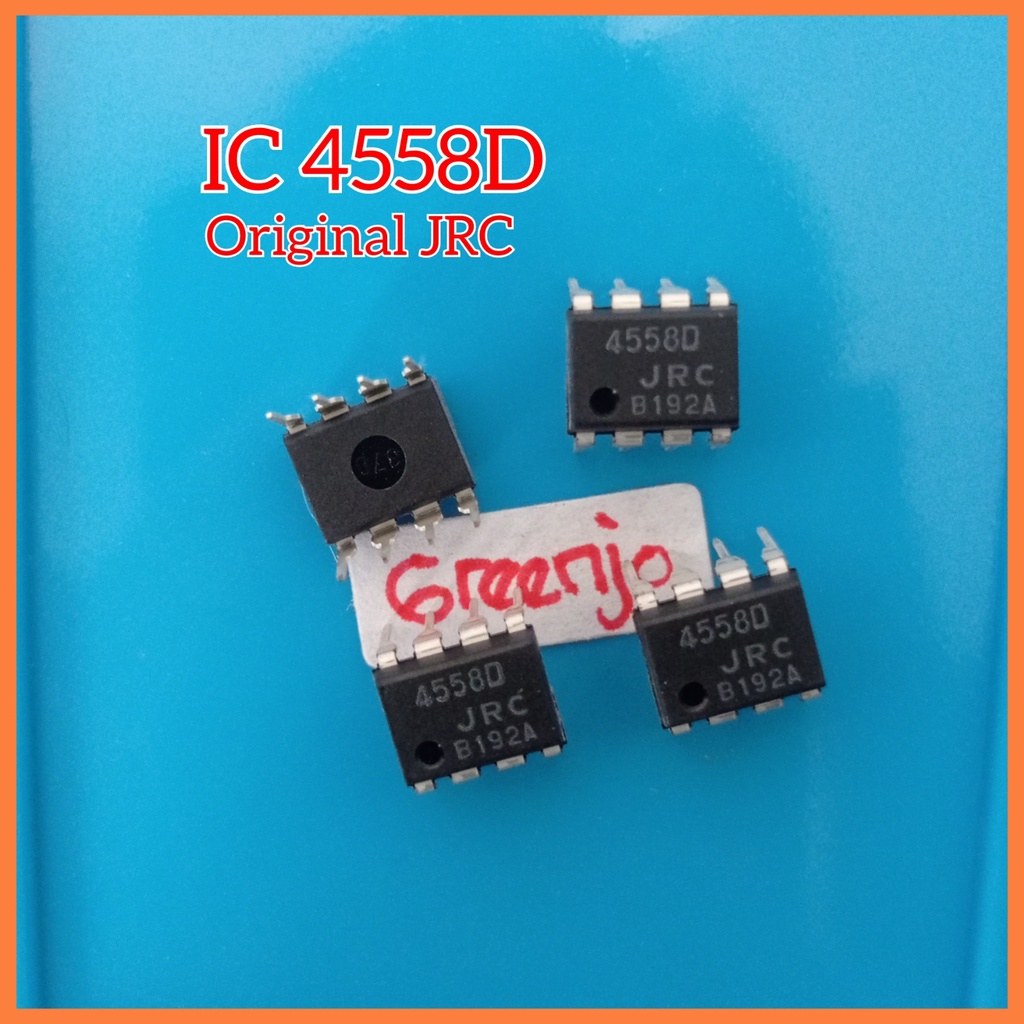 IC JRC 4558D  Dual Op-Amp Original JRC Radio Japan JRC4558   JRC 4558 ORI Dual Op-Amp