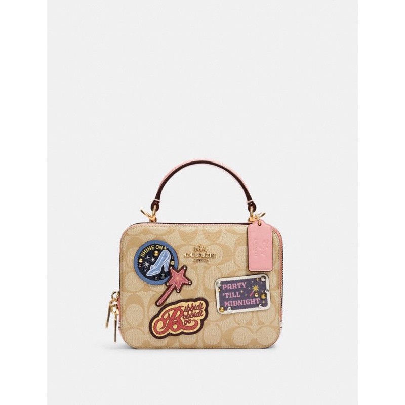 

COC 1434 Disney X Coach Box Crossbody In Signature Canvas With Patches