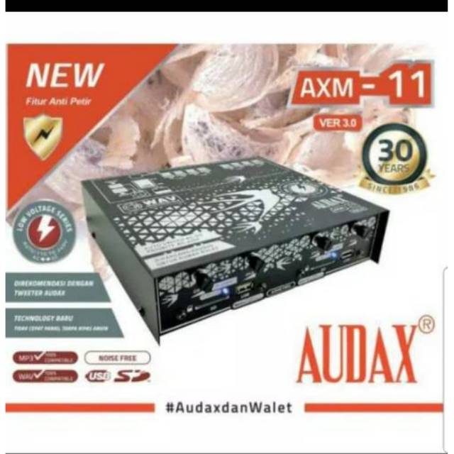 AMPLI WALET AUDAX AXM11/AXM 11 ( 4CH ) VERSI 3.0 ANTI PETIR ORIGINAL