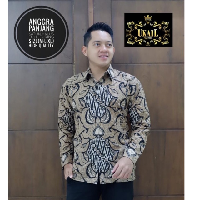 Batik Pria ANGGRA Panjang Katun Full Furing Termurah