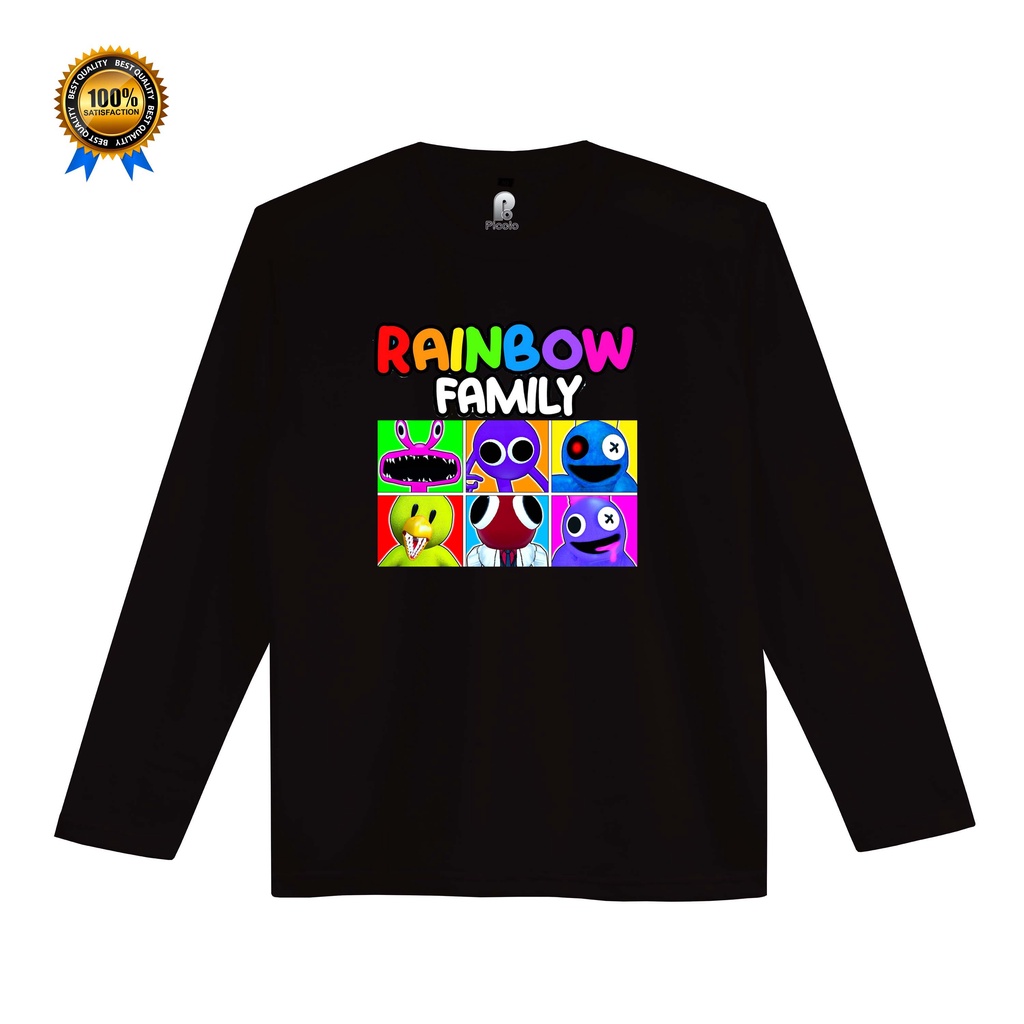 kaos anak rainbow friends lengan panjang unisex