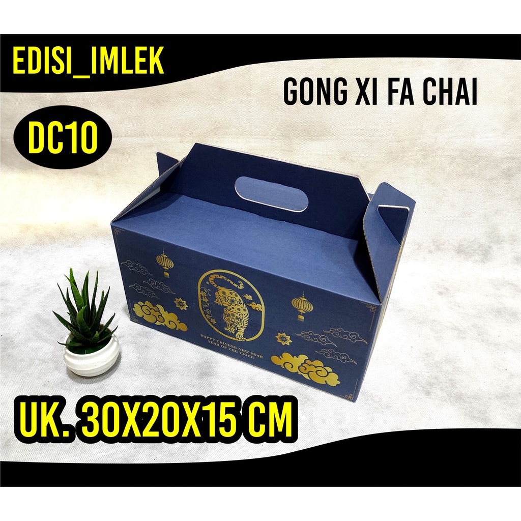 

KARDUS/KARTON JINJING KADO IMLEK BLUE DIE CUT PUTIH MURAH UK.30X20X15 CM