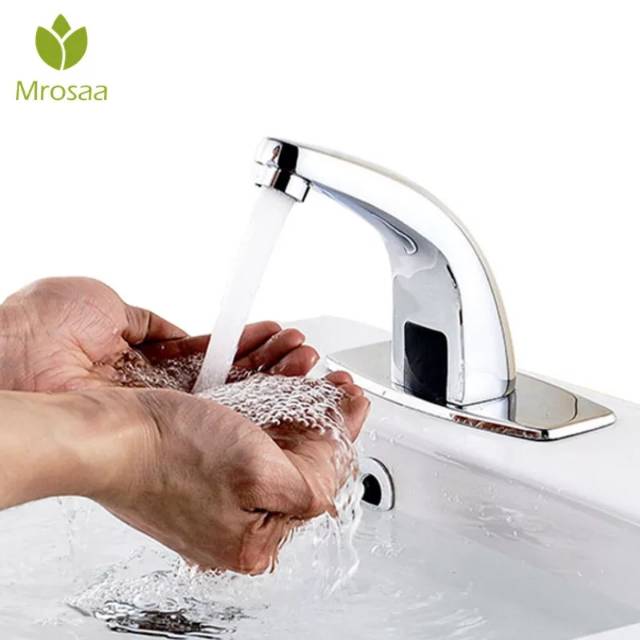 Keran Kran air wastafel cuci piring otomatis induksi sensor infrared automatic touchless faucet