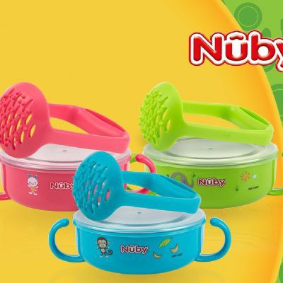 Nuby Stainless Bowl with Masher