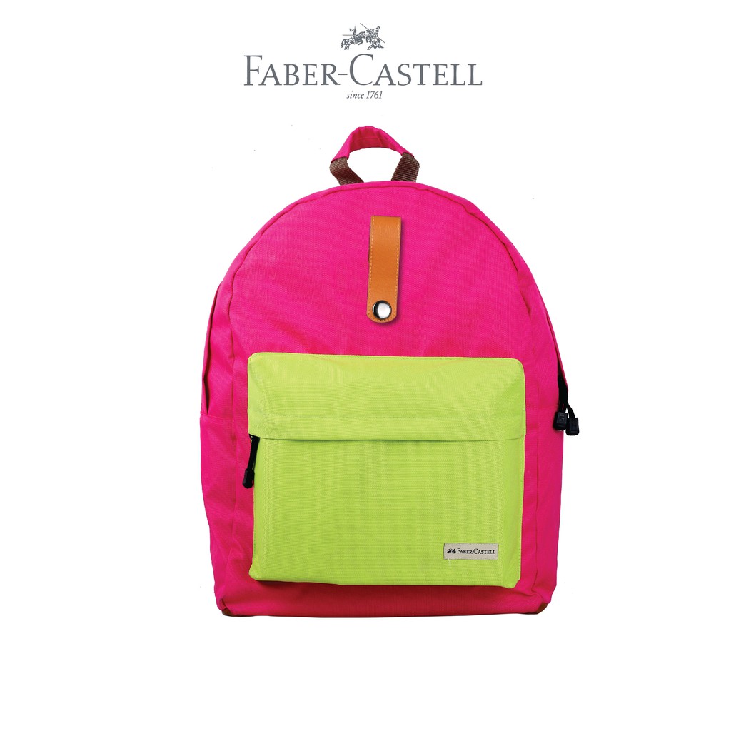 Backpack Tas Ransel Faber-Castell Delta Pink Lime