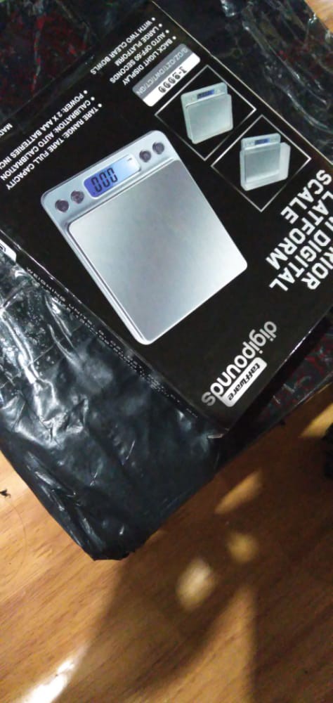 Taffware Digipounds Timbangan Dapur Mini Digital Scale 3000g 0.1g - I2000 - Silver